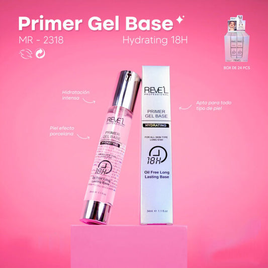 PRIMER GEL BASE HYDRATING 18H 34ML - REVEL
