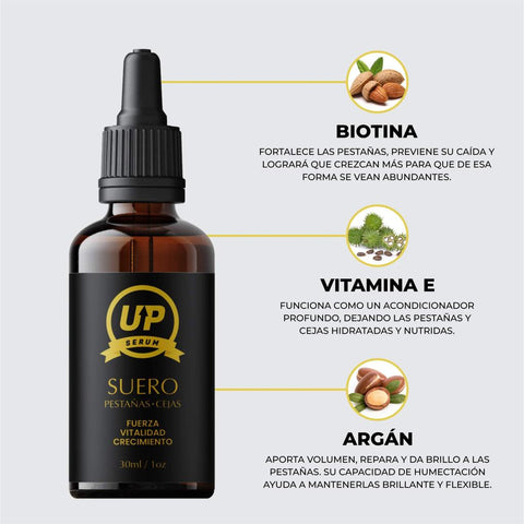 Serum Up® Alargamiento de pestañas y cejas 30ml