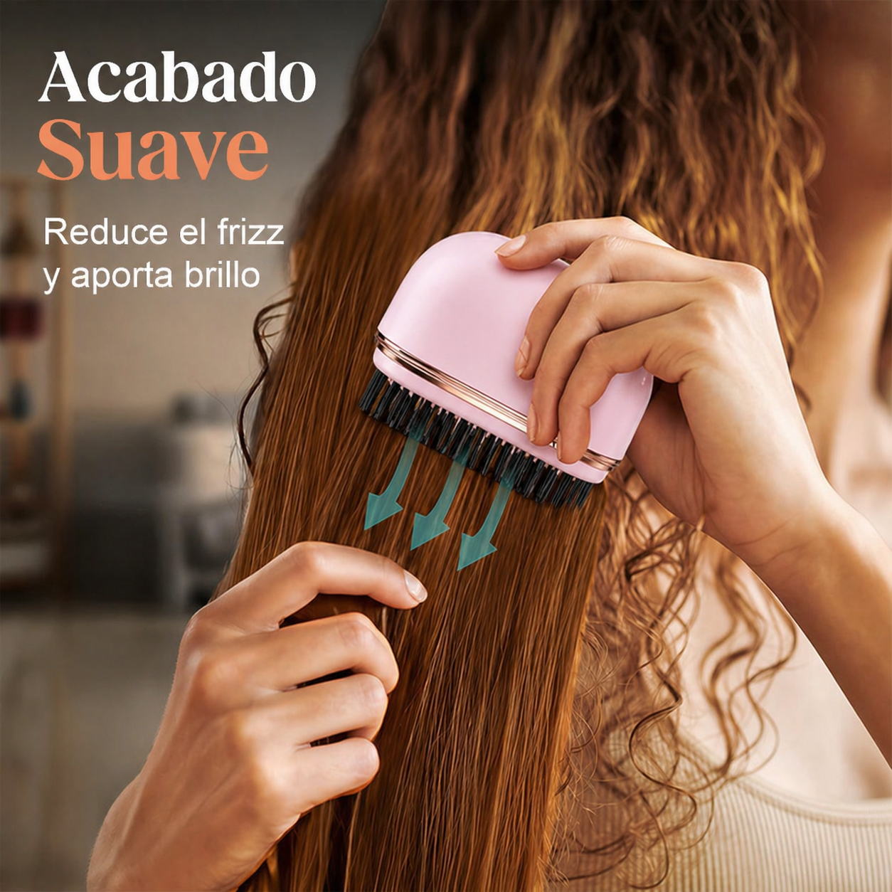 Mini peine alisador de cabello inalámbrico