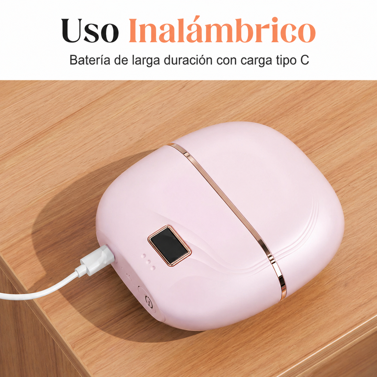 Mini peine alisador de cabello inalámbrico