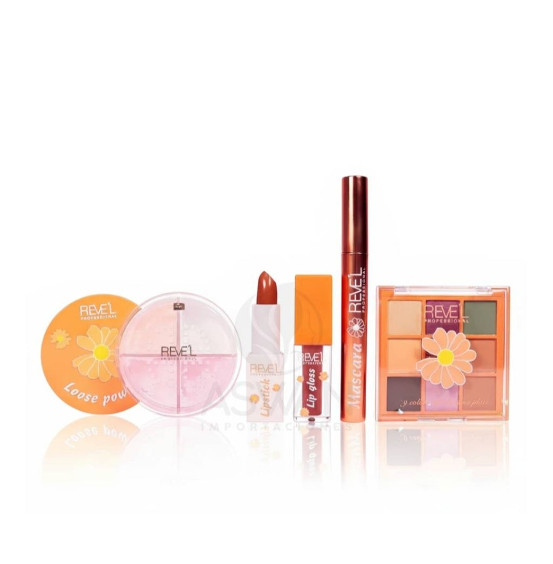 Kit 5 en 1 Make Up Margarita - REVEL PROFESSIONAL