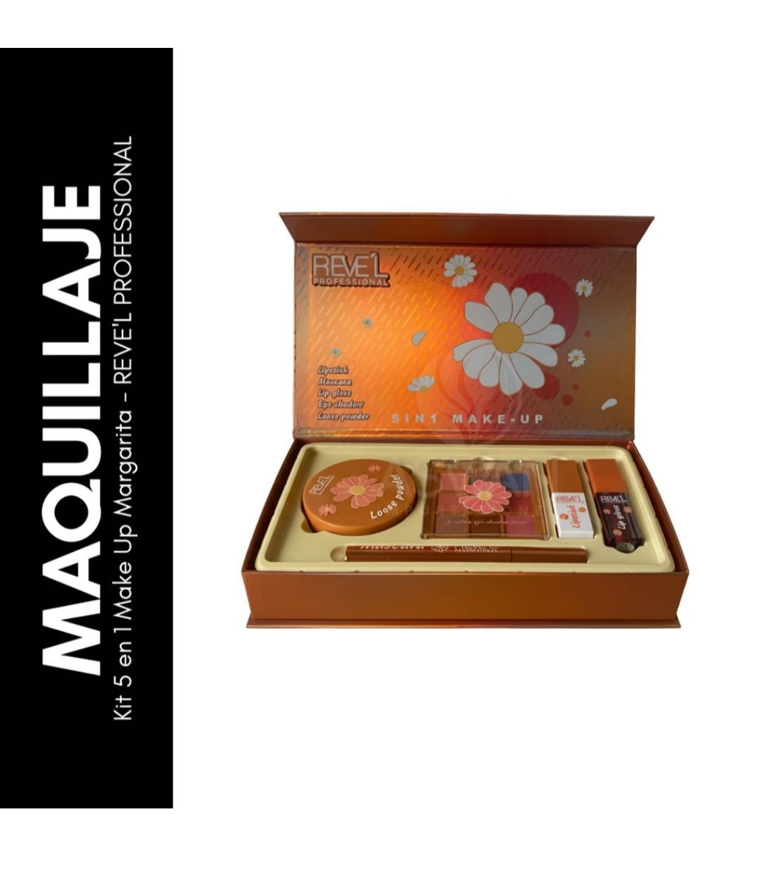Kit 5 en 1 Make Up Margarita - REVEL PROFESSIONAL